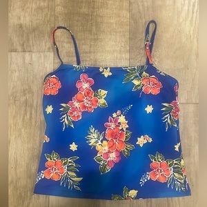 Lands’‎ End Women’s Long Swim Tankini Top Size 12 Long